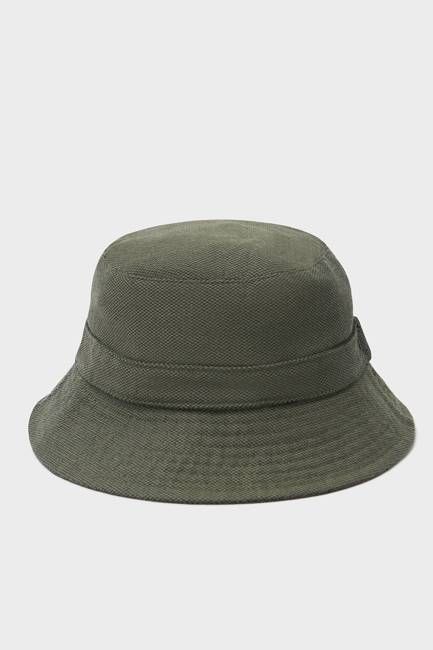 Recycled Italian Flannel Green Neem Bucket hat