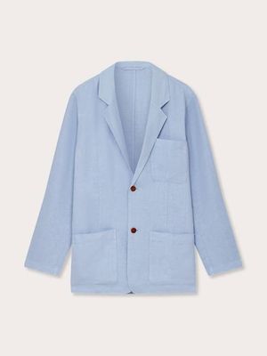 Men's Sky Blue Nassau Linen Jacket