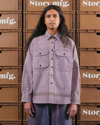 Harvest Shirt - Crispy Purple Gingham