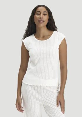 Pointelle sleep shirt PURE COTTON made from pure organic cotton