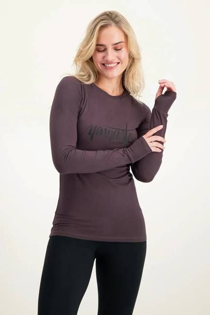 Namaste Core Yoga Longsleeve – Berry