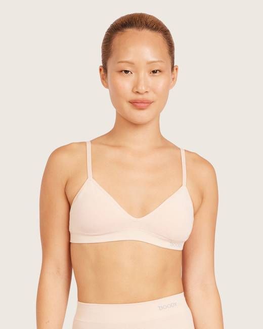 Wireless T-Shirt Bralette - Shell
