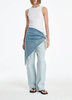 AGOLDE x MARIA MCMANUS Bandana (Weightless) in Crinkle Indigo