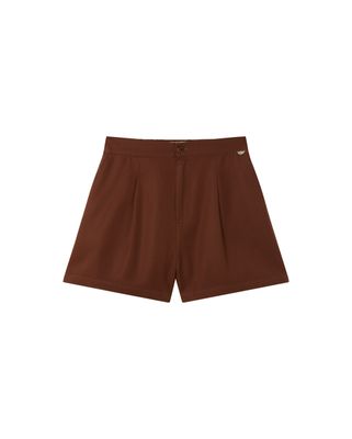 Brown hemp Narciso shorts