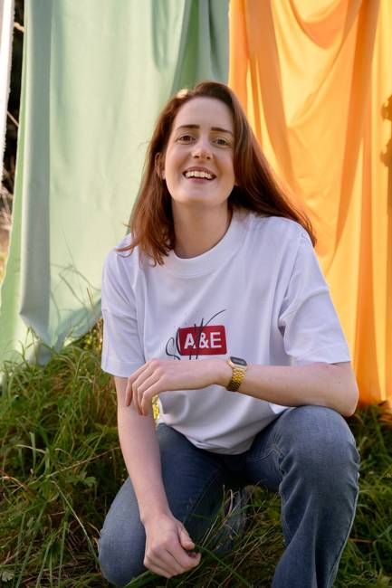 Slay & E Oversized Tee, in collaboration with Maddy Lucy Dann, for Doctors Without Borders