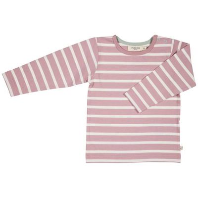Long Sleeve T-Shirt (Breton Stripe) - Pink