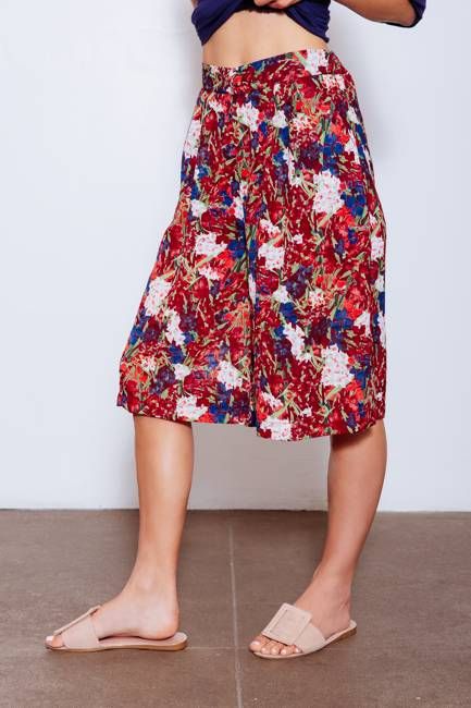 Blair Upcycled Maxi Shorts, Wine