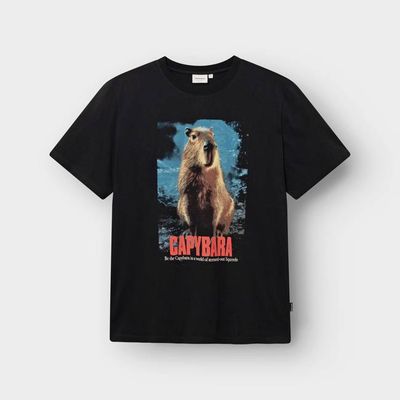DEDICATED - T-shirt Stockholm Capybara Black