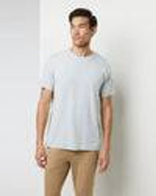 Tuvalu Tee | Men's Sky Grey Pima Cotton T-Shirt | Vuori