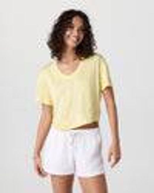 Short Sleeve Energy V-Neck Tee | Sunlight Heather | Vuori