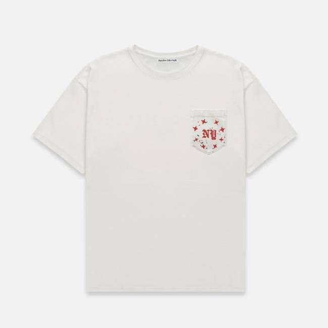 NY Vintage White Pocket T-Shirt