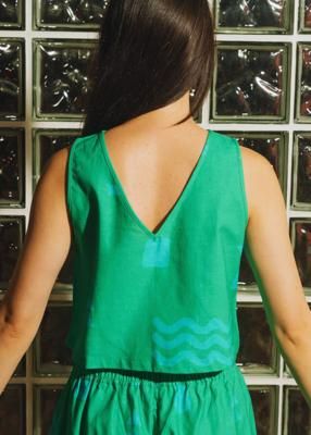 Organic Cotton & Linen Two-Way Tank