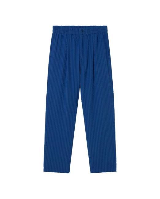 Blue loose Seersucker Luc pants