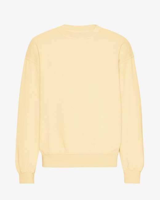 Organic Oversized Crew - Soft Yellow