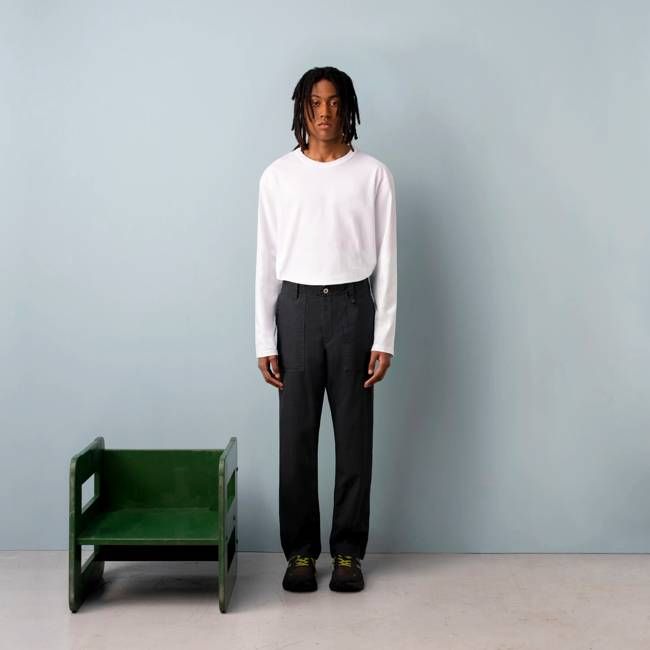 HERRINGBONE UTILITY TROUSERS