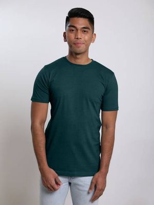 Organic Extra Long Slim T-Shirt (Dark Teal)