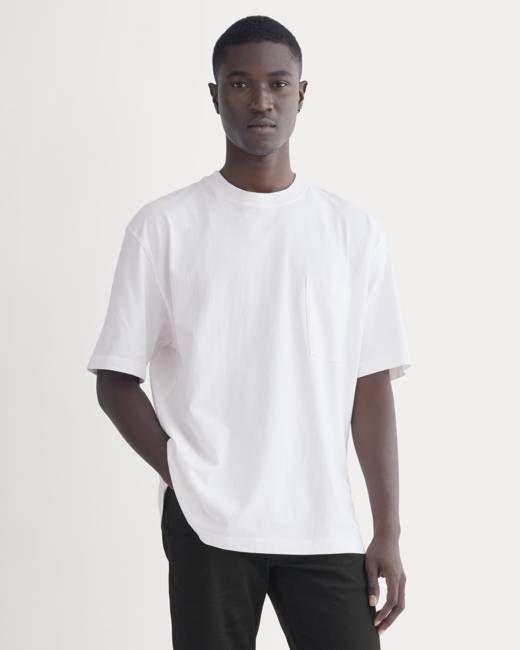 Oversized Midweight Tee | White