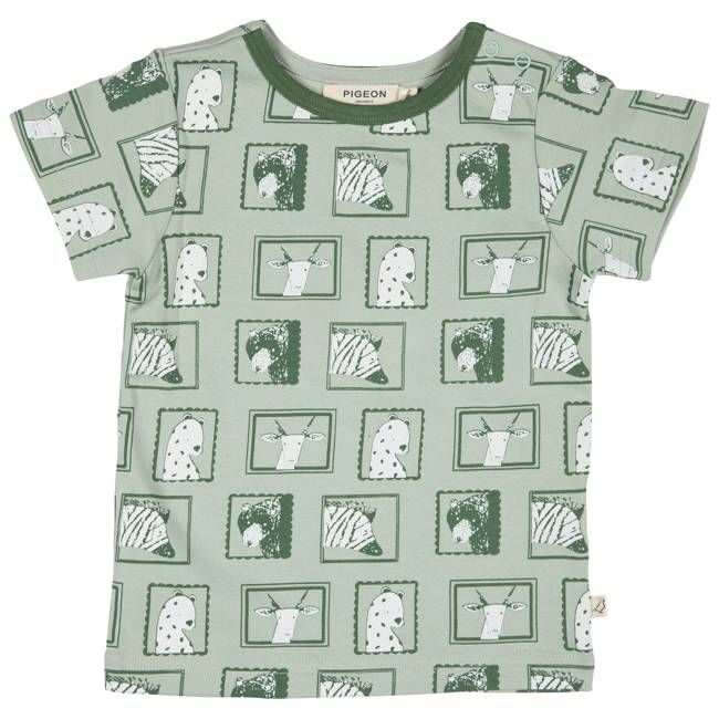 Short Sleeve T-Shirt - Portraits On Green