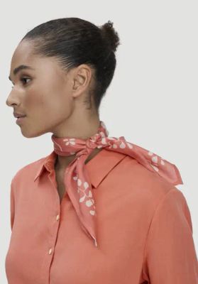 Printed silk scarf