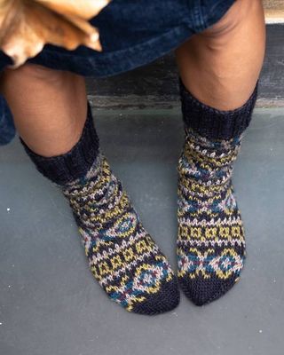 Isla Fair Isle Knitted Socks