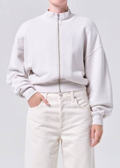 Jensen Zip Up in Bone