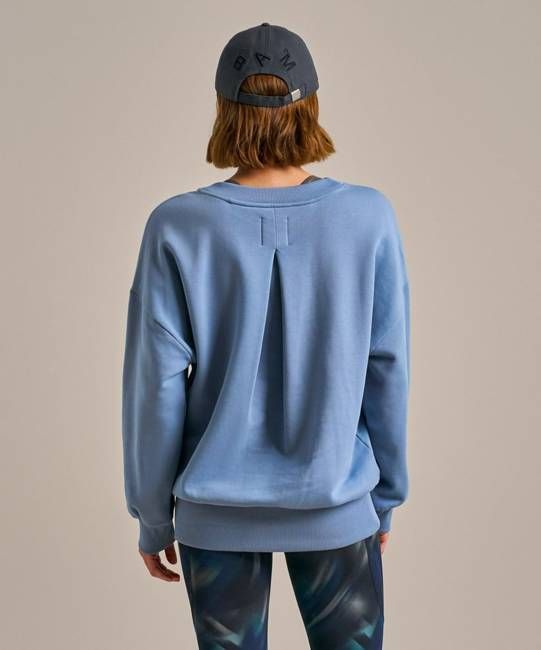 Longline Pleated Back Sweatshirt