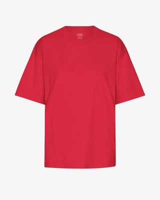 Oversized Organic T-Shirt - Scarlet Red