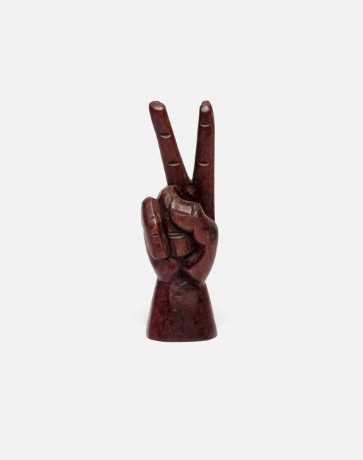 70s Carved Peace Sign -#35