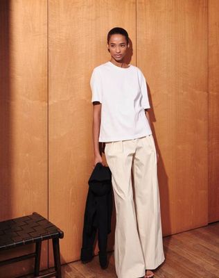 The Structured Slub / The Short Sleeve - White