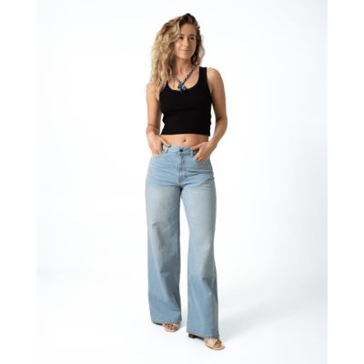 Harper Loose Flare Light Blue