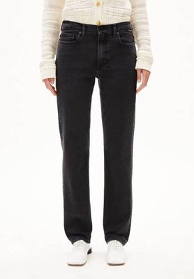 CARENAA MID STRAIGHT JEAN | ebony