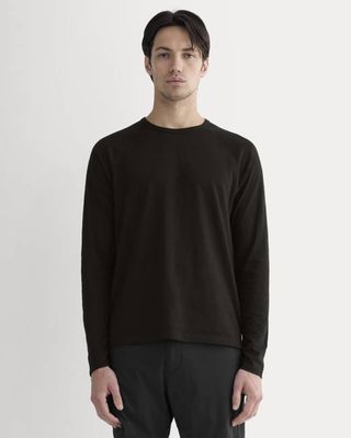 The Rec Long-Sleeve Crew | Black