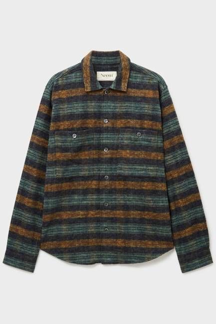 Recycled Italian Flannel Modern Country Double Pocket Overshirt