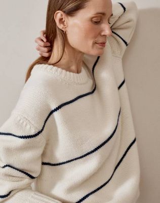 The OVERSIZE - Undyed Ecru & Navy / Archive Sale