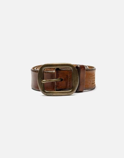 90s Leather Belt -#1014