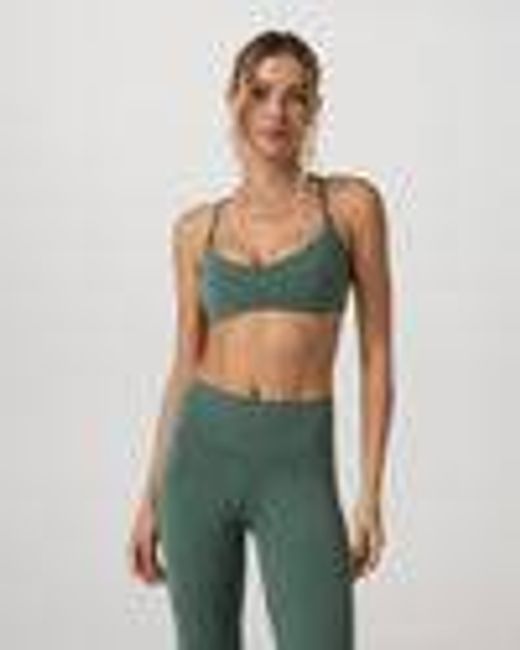 Vuori AllTheFeels™ Strappy Back Bra | Women's Agate Green Bra