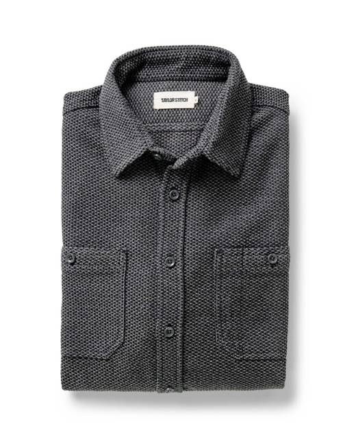 The Utility Shirt in Charcoal Sashiko