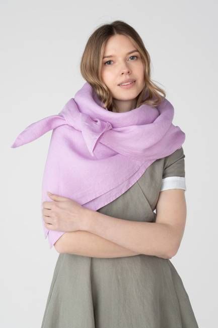 Palisandra – Linen Square Scarf