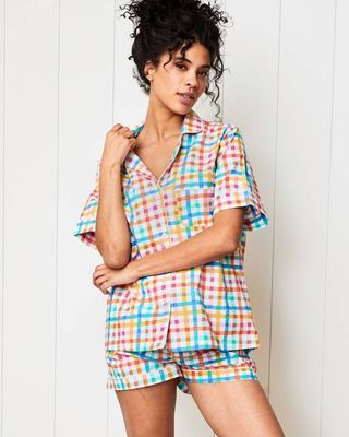 Printfresh + Oh Joy! - Plaid Picnic - Short PJ Set - Citrus Squeeze