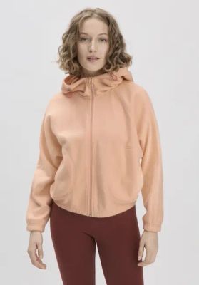 Soft fleece jacket oversized ACTIVE COMFORT made of pure organic cotton