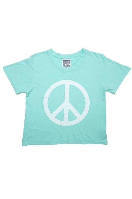Peace Cropped Lorel Tee