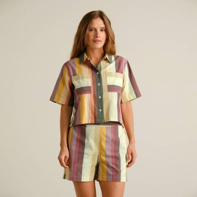 DEDICATED - Shirt Grundvik Sunset Stripe