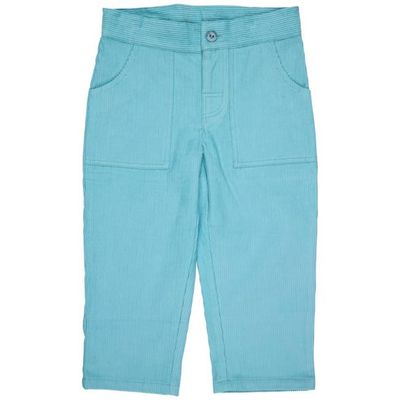 Simple Cord Trousers - Turquoise