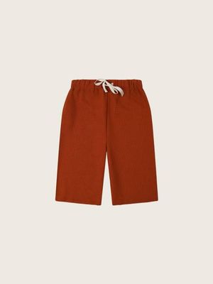 Paprika Waffle Wide Leg Pants