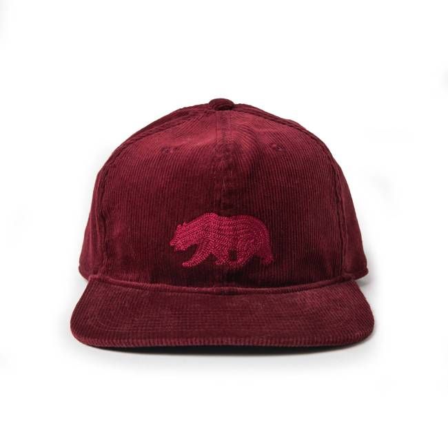 The Ball Cap in Burgundy Cord