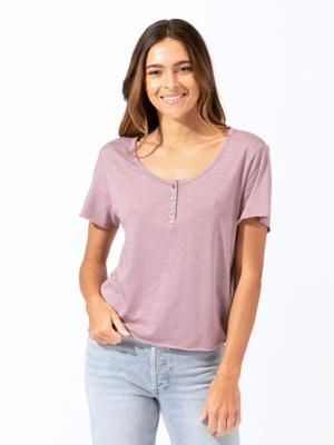 Whitlea Raw Edge Baby Henley