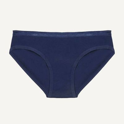 Organic Cotton Low-Rise Brief in Marine