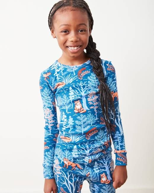 Fox & Folklore - Kids PJ Set - Indigo