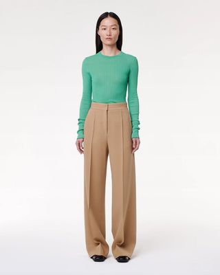 Fitted Long Sleeve Knit | Kelly Green