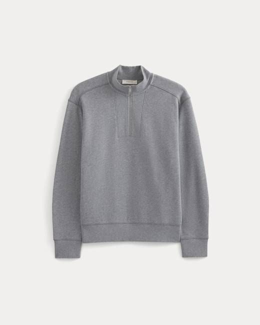 Lightweight Terry Zip Pullover | Vintage Heather Grey